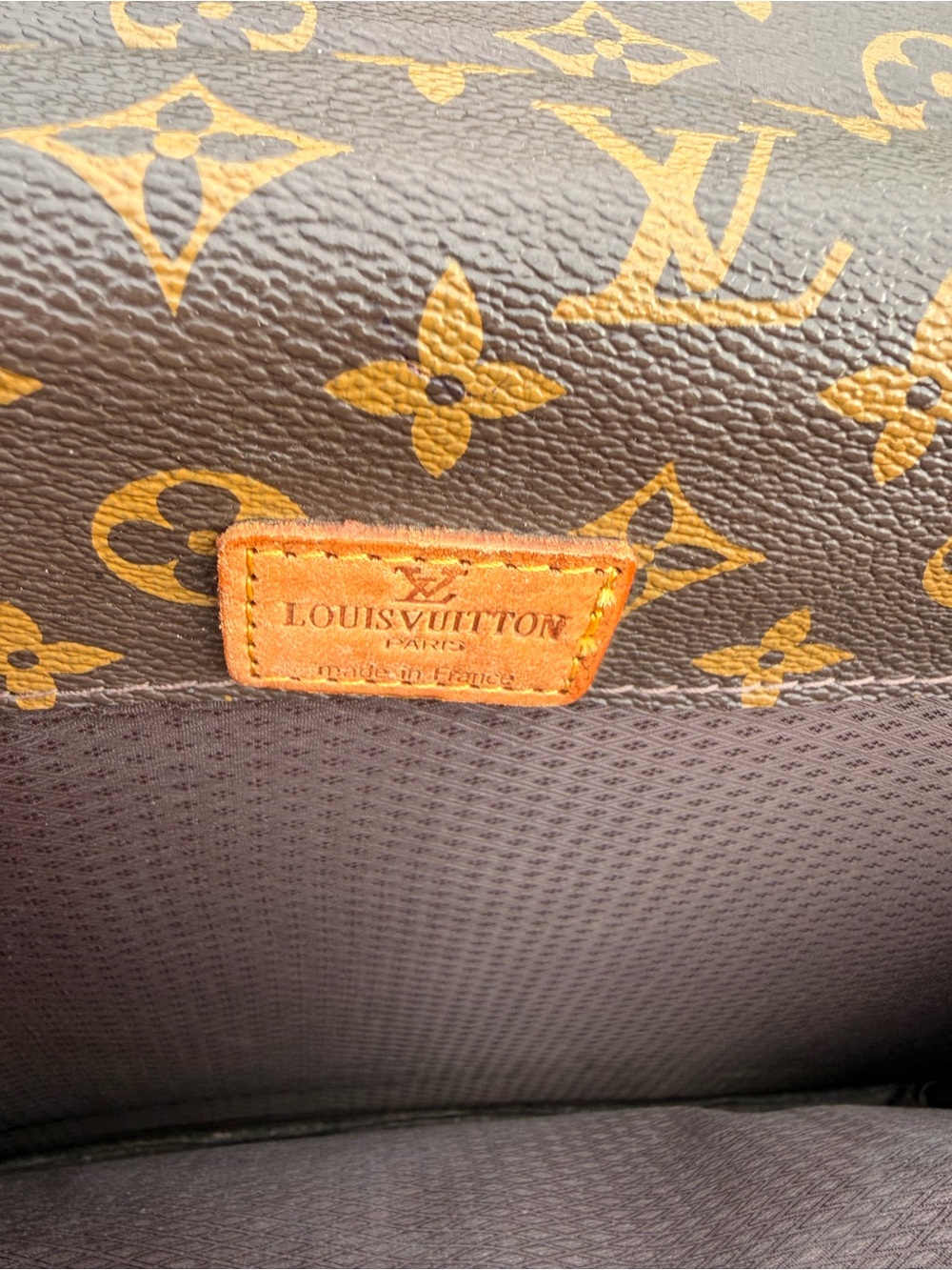 LV Brown Monogram Briefcase with Tan Leather Trim - Picture 9 of 16
